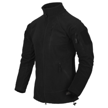 Bluza ALPHA TACTICAL – Grid Fleece – Czarna Helikon-Tex